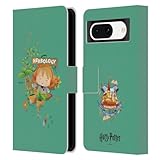 Head Case Designs Licenciado Oficialmente Harry Potter Herbología Reliquias mortales II Carcasa de Cuero Tipo Libro Compatible con Google Pixel 8