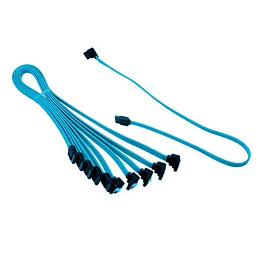 5x 18"SATA 3.0-kabel SATA3 III 6GB / s rät vinkel 90 grader för hårddisken blå