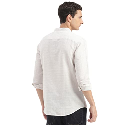 Image of United Colors of Benetton Men's Cotton Regular Fit Spread Collar Solid Shirt