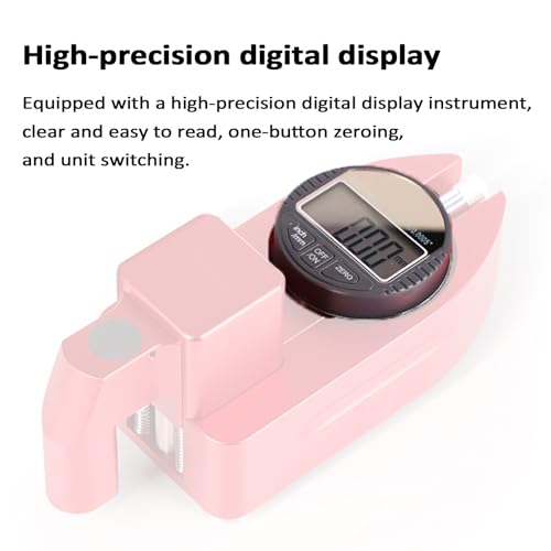 Calibrador digital para espesor de marcado vial, 0-12 mm, resolución 0.01 mm, con funciones de reinicio a cero y cambio de unidad miniatura 4