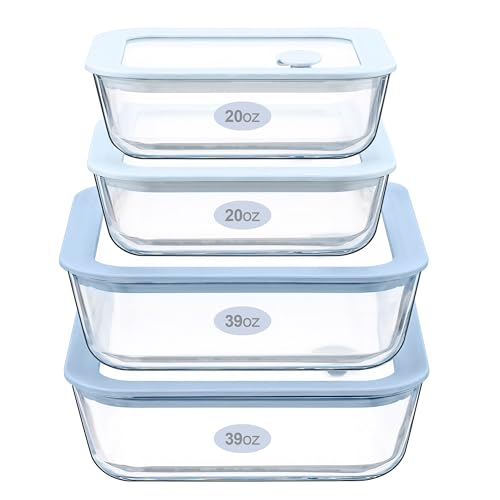 Urban Green Glass Food Container Set with...