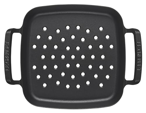 Image of Le Creuset Enameled Cast Iron Square Grill Basket, 12 inch