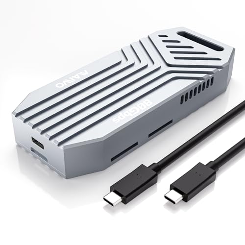 Cofre externo MAIWO 80Gbps para SSD M.2 NVMe 2280 con ventilador miniatura 1