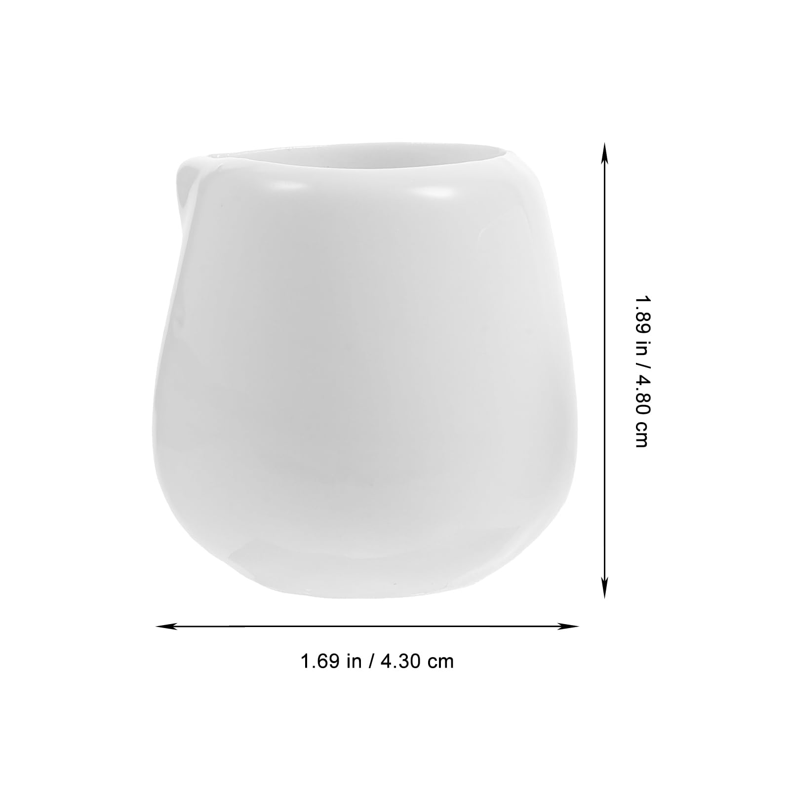 Housoutil Keramik Milchkännchen 6Er Set 4.80X4.30X4.10Cm 120Ml Saucenbecher Praktische Kleine Milchbecher Für Kaffee Milch Servieren Elegantes Design Für Küche Und Café