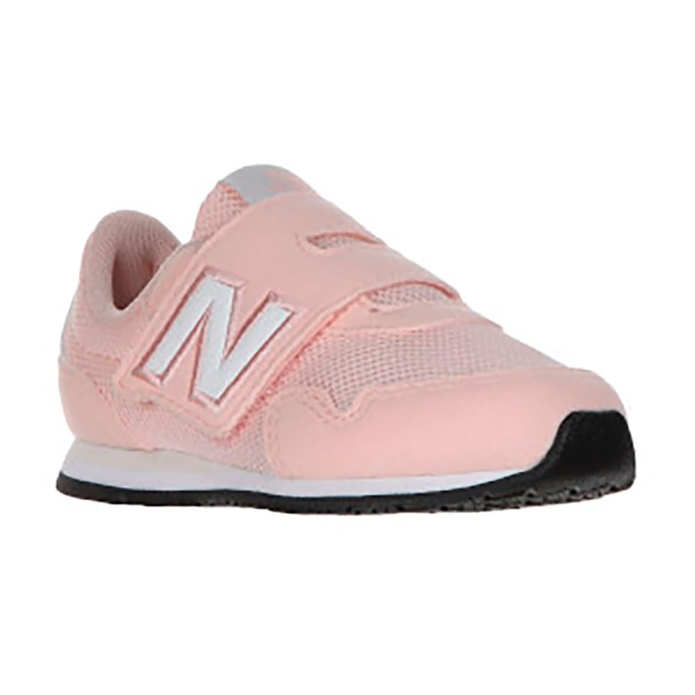 New Balance Kids 323 Hook & Loop Shoes, Pink Haze/White, 4.5