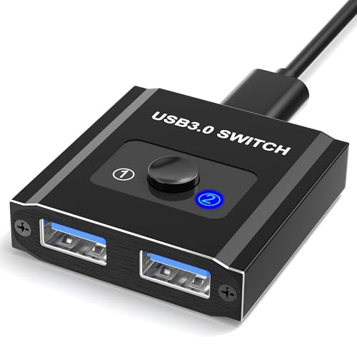 USB KVM Switch — 2 Computers, 1 Set of Peripherals