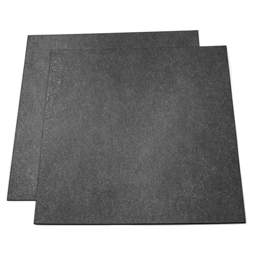 Image of TOJOIN RF Microwave Absorbers, 11.81inchesx 11.81inches x 0.08inches(300mm x 300mm x 2.0mm), Black, EMI Absorber, Adhesive Backing, Industrial Grade Tape 2PCS