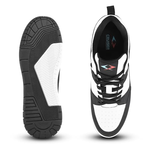 Image of Cruiser Sneaker for Men | Lightweight & Comfortable | Stylish Lace-Up Casual Footwear with Cushioned Insole | Perfect for Versatile Outfits (2640)