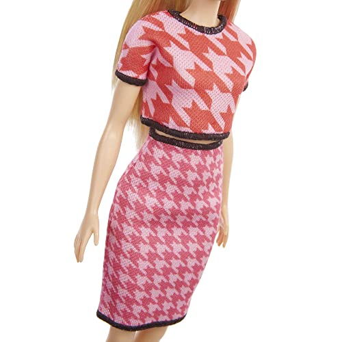 Muñeca Barbie Fashionistas con vestido y accesorios miniatura 4