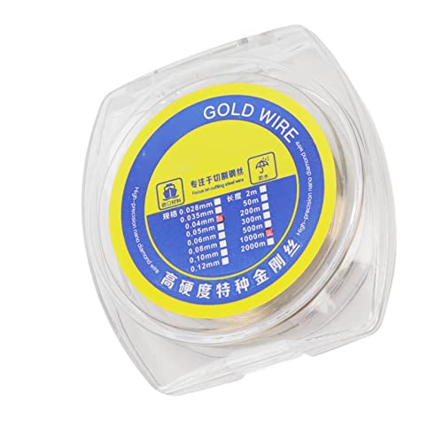 Alambre para separación de pantalla LCD de aleación de acero tungsteno 0.04mm con alta dureza y resistencia para reparación de pantallas de smartphones, incluye caja de almacenamiento (1000m) miniatura 4
