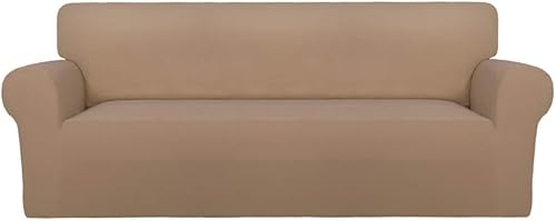 PureFit Funda de elastano superelástica para sofá y silla, cubierta protectora, suave, antideslizante, lavable, con espuma y base elástica, apta