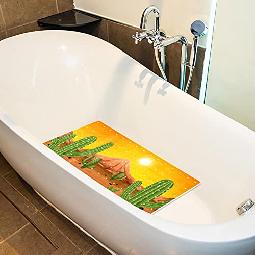 Tapis de bain avec ventouses et trous de drainage antidérapant