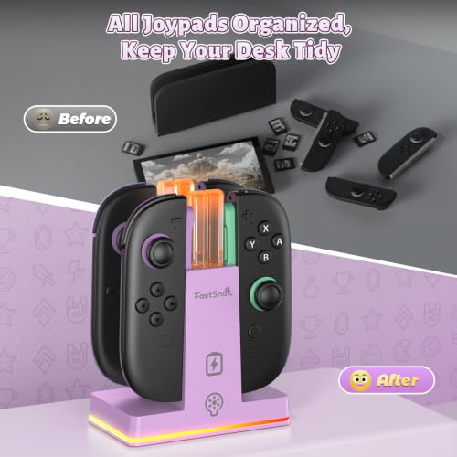 Image of FASTSNAIL Switch 2 Controller Charger Dock for Nintendo Switch 2 for JoyCon