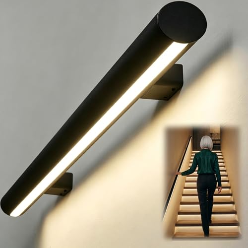 Main courante d'escalier lumineuse à détecteur de mouvement avec LED