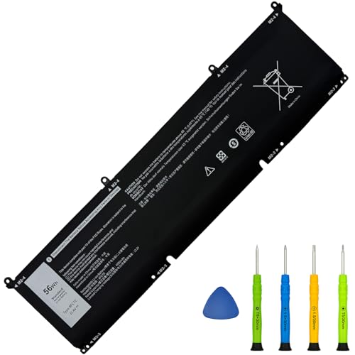 LHKJBDY 8FCTC Laptop Battery Replacement for Dell Alienware M15 R3 R4 M17 R3 R4 Inspiron 5620 7610 7510 Precision 5570 5560 5550 Vostro 7620 7510 Series 56Wh 4650mAh 11.4V