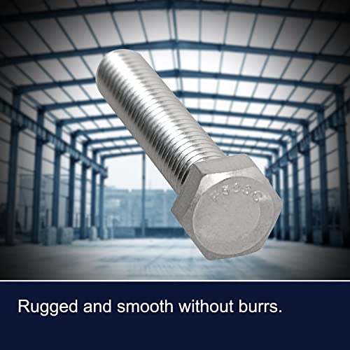 Image of M8 x 30mm Hex Head Bolts Screws 316 Stainless Steel, A4-70 Fasteners Fully Machine Threaded SUS316 5 Pcs