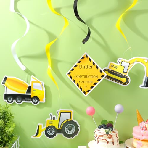 Amosfun 16 szt. konstrukcja wiszące wiry dekoracje imprezowe motyw samochodu przyjęcie urodzinowe dekoracja sufitowa do domu