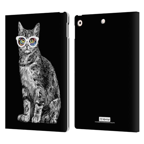 Étui portefeuille en cuir pour iPad 10.2 Chaton Stern par P.D. Moreno