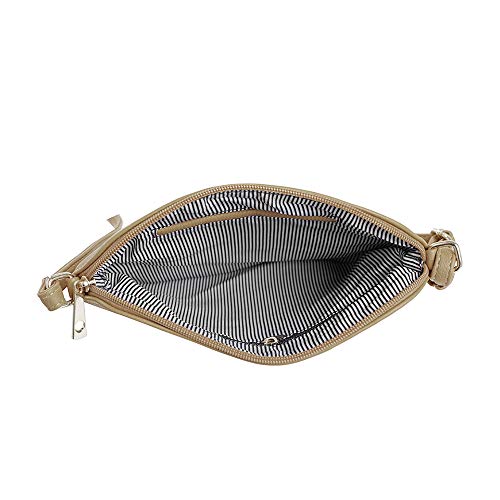 Image of SG SUGU Lightweight Medium Crossbody Bag Shoulder Bag with Tassel and Zipper Pocket