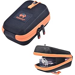 Estuche Camara Compacta FOSOTO Funda Rígida Bolsa de Eva Estuche Cámara Compacta Digital,con Correa para el Cuello,Compatible con Canon Powershot G7x Sx620 Sx720 Sx740 HS Sony Dsc Rx100M3 Rx100M7 W830 Wx500 Wx700 Wx800 Zv-1