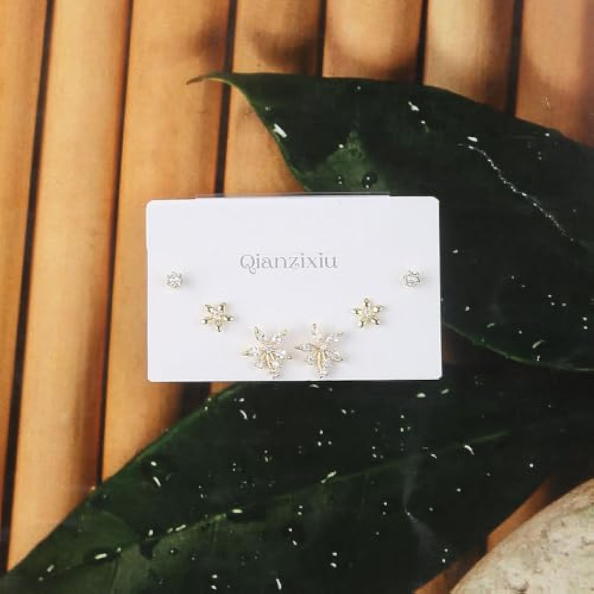 Unique Floral & Round Stud Earrings Set for Stylish Women