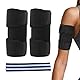 Rbleote 2 Stück Oberarm Bandage, Schwarz Bizeps Bandage Verstellbar, Komfortabel, Kompression Der Oberarmmanschette für Muskelentspannung, Schmerzlinderung, Sport & Alltag, Schwarz