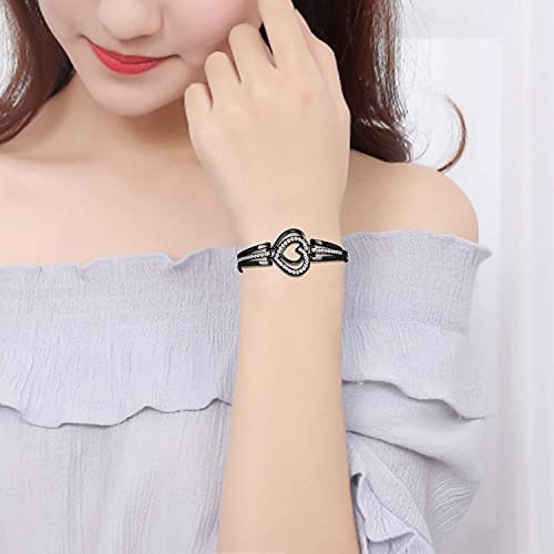 Image of GOLDENIZE FASHION Casual Branded Digital Multifunctional Grey Dial Girl's & Women's Stainless Steel Vintage Dial Watch with Gift Bracelet for Women Or Girls Combo of 3 (A-158WA-1Q)