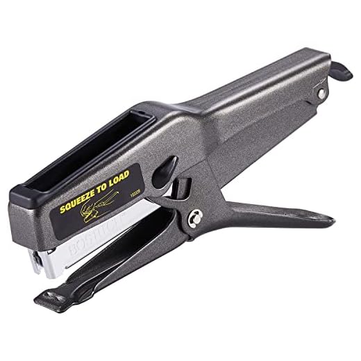 Bostitch Office B8 Heavy Duty 45 Sheet Plier Stapler, Full-Strip, Black (02245)
