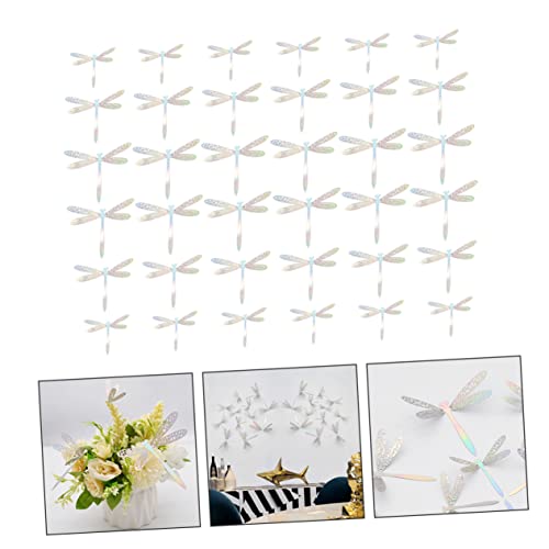 Vinilo decorativo libélula recortada con efecto 3D troquelado para salones elegantes 8