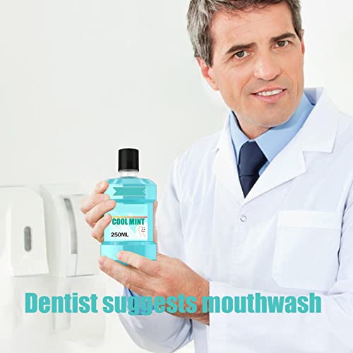 Colutório Boca Seca, 250 ml Ambientador Menta, Enxaguante bucal com álcool zero, fórmula de higiene