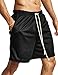 Ouber Men's Mesh Gym Shorts with Pockets Dry Fit Performance for Workouts Basketball Shorts, Black XL