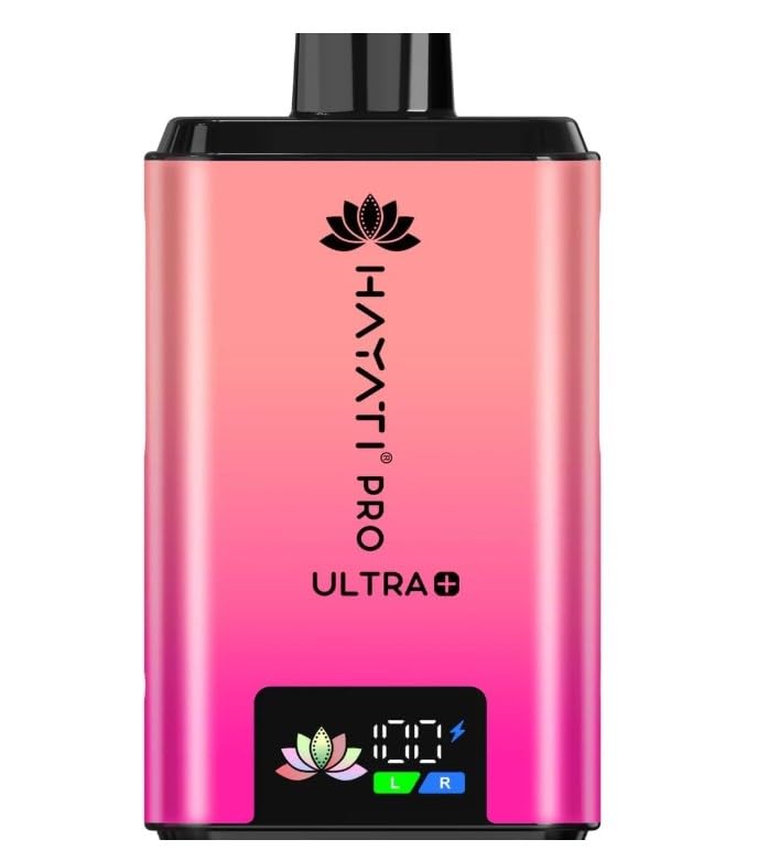 Hayati Pro Ultra Plus 25000+ 25K Kit - Strawberry Cranberry Cherry/Cherry Ice Pack of 1