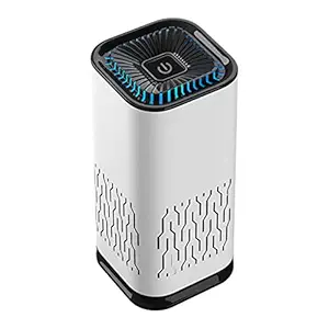 ATORSE Air Purifier Air Ionizer Purify Air Car Dashboard Bedroom Bathroom White