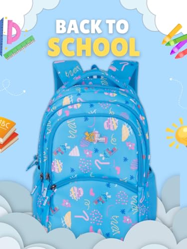 Image of Lyra Sweet Treats 37L School Backpack - Ice Cream & Candy Fun Edition | For Kids (Girls & Boys)