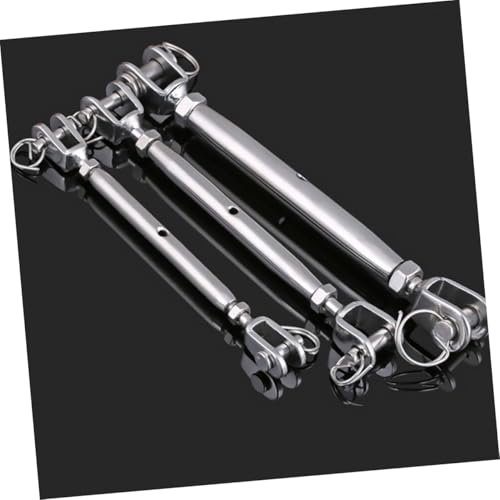 Alipis 2 piezas Tensores de Acero Inoxidable con Quijada para Cable, Resistentes a la Corrosión, para Exterior miniatura 5