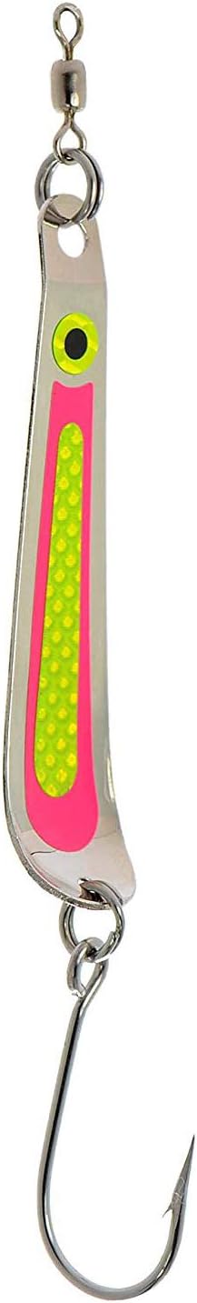 Peetz Sylvester's Secret 'Pink Slammin'' Spoon Fishing Lure |Saltwater Spin Casting Wobbler Minnow Hard Bait for King Silver COHO Salmon