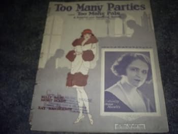 Sheet music Too Many Parties and Too Many Pals Book