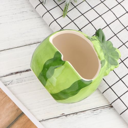 Accesorios de hámster de cerámica con forma de sandía mordible para verano pack de 2 8
