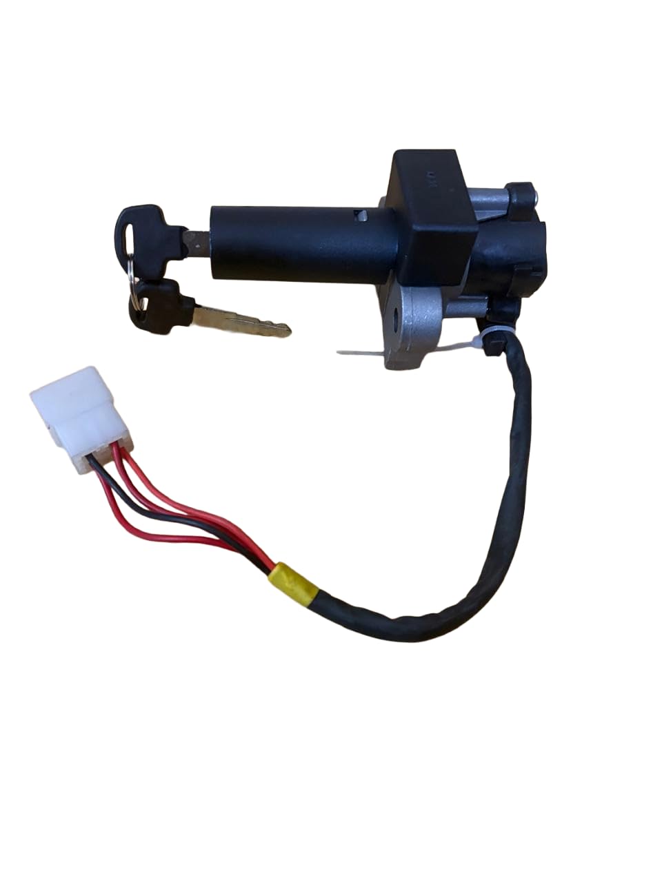 laxmi auto ignition lock set compatible with hero splendor plus bs6 | on-off-lock positions | oem wiring connector | oem fit • plug & play installation • includes 2 keys • quality tested • long lasting performance