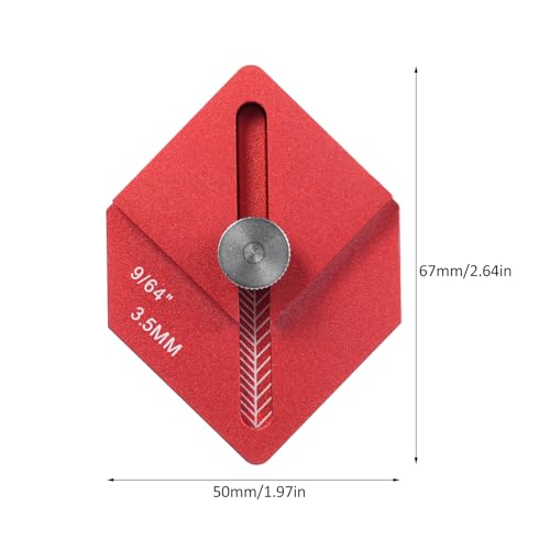 Woodworking Measuring Ruler Trim Carpentry Tools Finishing Work Multi-Tool for Measuring and Marking Short Offsets,CNC-Machined Marking Ruler