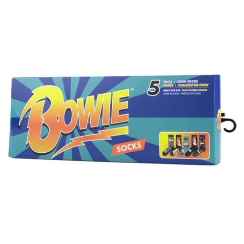 David Bowie Chaussettes 5 Pack In Gift Box, le coffret cadeau idéal pour les fans de musique
