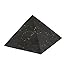 Heka Naturals Pyramide de shungite Non polie 8 cm, Contient des fullerènes de Carbone | Figure Authentique en Pierre de shungite de Carélie | Pyramide de 8 cm, Non polie