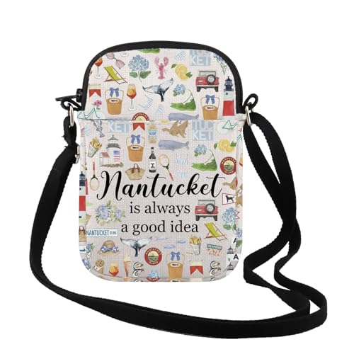 Sac à bandoulière Nantucket Massachusetts cadeau souvenir en toile