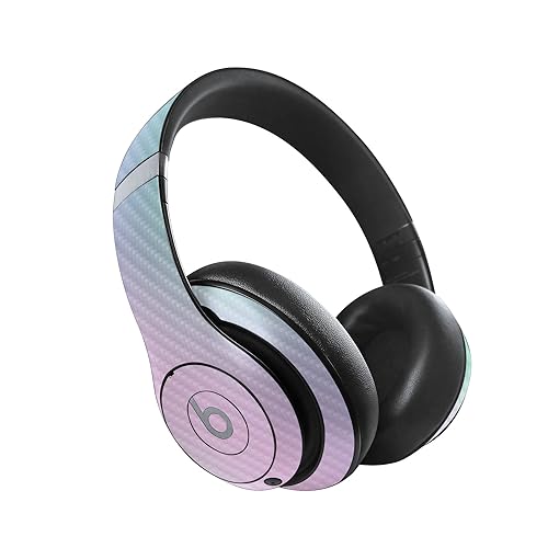 Image of MightySkins Carbon Fiber Skin Compatible with Beats Studio Pro - Cotton Candy | Protective, Durable Textured Carbon Fiber Finish | Easy to Apply