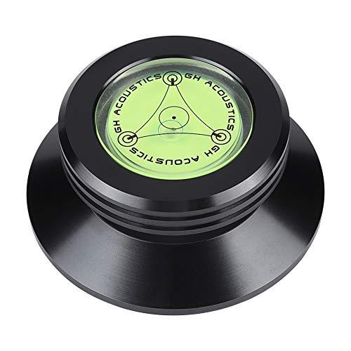 Disc Stabilizer, Aluminum Turntables for Records, Portable Record Weight Turnable Stabilizer, Turntables & Accessories, with Bubble Leveling for Vibration Balanced, High Precision