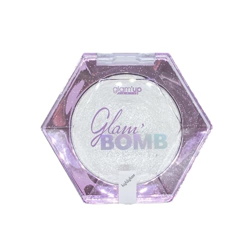 Glam'Up Paris - Highlighter Scintillant - Glam’ Bomb Illuminateur - Visage et Corps - Texture Douce - Longue Durée