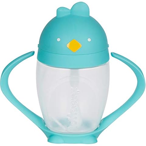 Lollaland Weighted Straw Sippy Cup for Baby: Lollacup - MADE IN THE USA -Transition Kids, Infant & Toddler Sippy Cup (6 months - 9 months) | Shark Tank Products | Lollacup (Turquoise) Cover