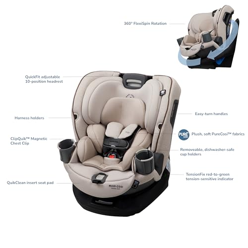 Maxi-Cosi Emme 360: Asiento de coche giratorio y convertible Desert Wonder