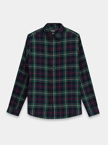 Image of GLORYBOYZ Men's Full Sleeve Checkered Casual Cotton Shirt S-2XL