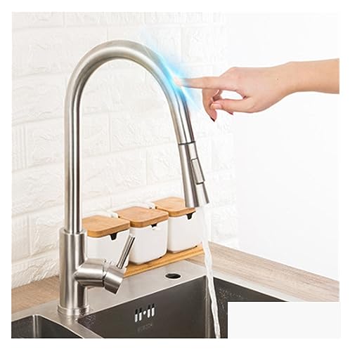 Robinet de cuisine à induction et mitigeur extractible tactile économie eau